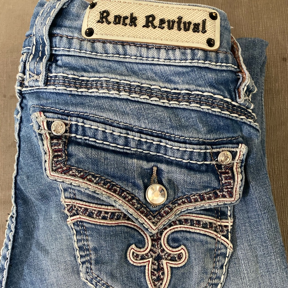 EUC Rock Revival Stephanie Denim Skinny Jean 27